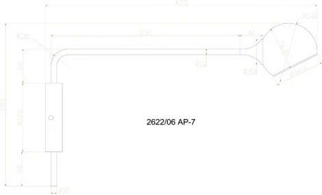 Бра Divinare Ull 2622/06 AP-7