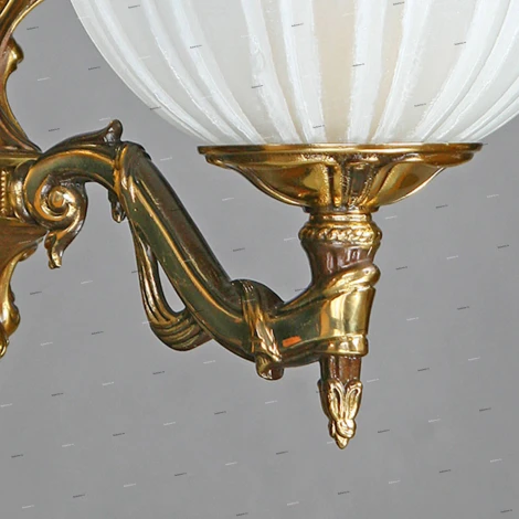 Бра Ambiente by Brizzi Navarra, 1 плафон, бронза с белым