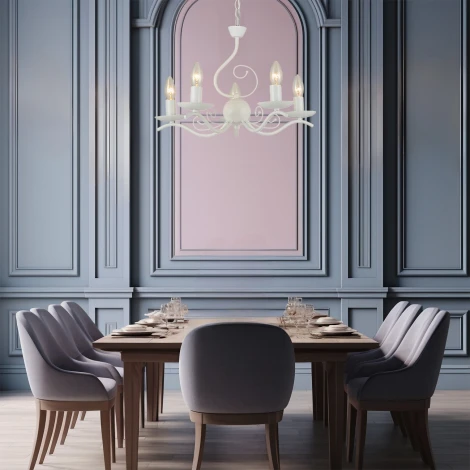 Подвесная люстра Escada Cantata 2103/5S E14*40W Antique white