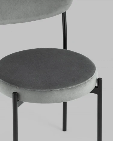Стул Stool Group Бриф NEW велюр тёмно-серый 4 шт УТ000037773