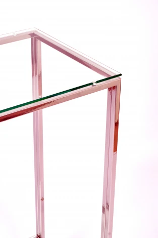 Консольный стол AllConsoles 1083-CS clear серебряный