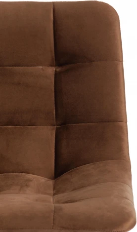 Стул барный CHILLY (mod.7095б) (Ткань,Металл /Коричневый,Черный)