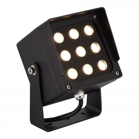 Прожектор уличный светодиодный наземный ST Luce Glare SL9520.415.01 черный/черный LED 1*18W 3000K/4000K/6500K