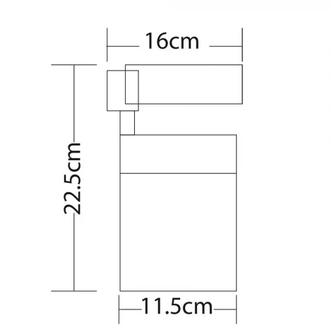 Трековый светильник Arte Lamp Attento A5750PL-1BK