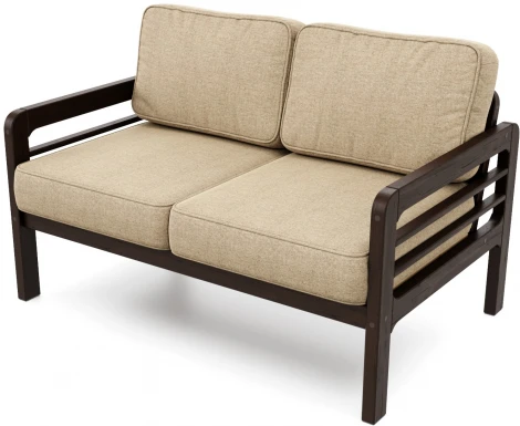 Диван Arsko прямой Бергер М венге рогожка бежевая