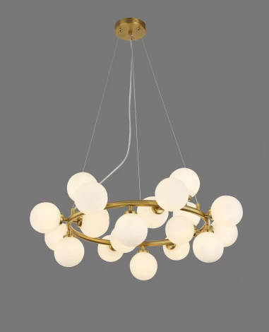 Подвесная люстра Alfa Light F1624-12 (220V, на проводе, шарики, молекулы)