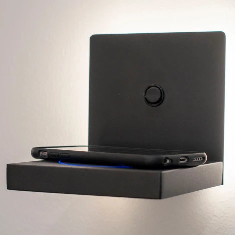 Настенный светильник с беспроводным ЗУ иполкой Mantra Zanzibar 6755 (LED, 220V, выключатель)