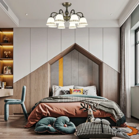 Потолочная люстра на штанге Arte Milano AM347410 347410/8 AB (220V)