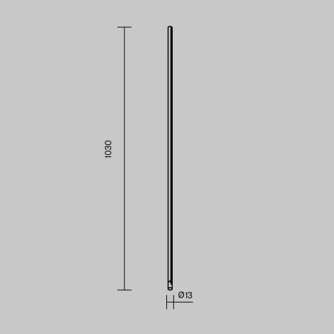 Шинопровод модульный низковольтный 1м вертикальный 24V Maytoni Technical Busbar trunkings Arity TRX234-V-1B