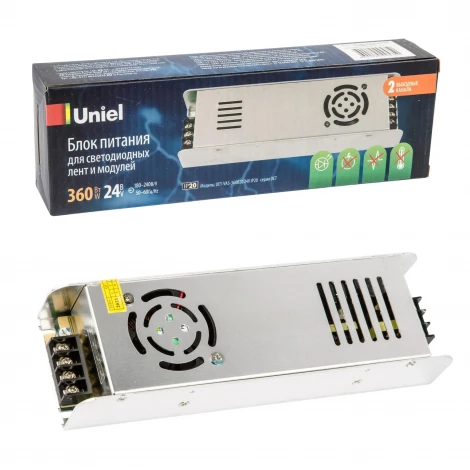 Блок питания UET-VAS-360B20 24V IP20 Uniel UET-VAS