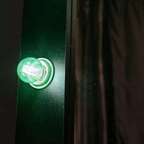 Лампочка светодиодная шар зеленая E27 5W Uniel LED-G45-5W/GREEN/E27 GLA02GR