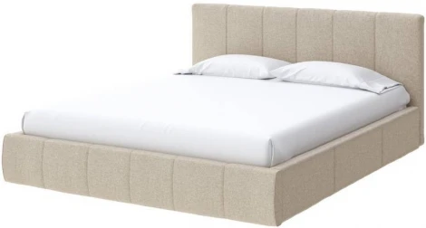PROxSON Кровать Varna Grand без основания (Ткань: Рогожка Savana Camel (бежевый)) 160x200