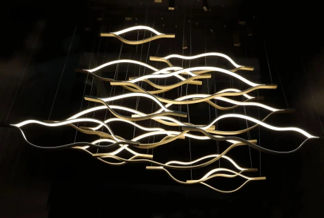 Подвесной светильник светодиодный Mizi'en Combo MZ160172-2-1800 (220V, на тросе)