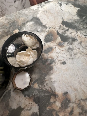 Стол ALONSO 200 TL-137  матовый, итальянская керамика/медный брашированный каркас, ®DISAUR (арт.614M05814)