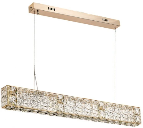 Подвесной светильник Odeon Light Version 5071/40L золото/прозрачный/металл/хрусталь/стекло LED 40W 3700K (220V, на тросе)