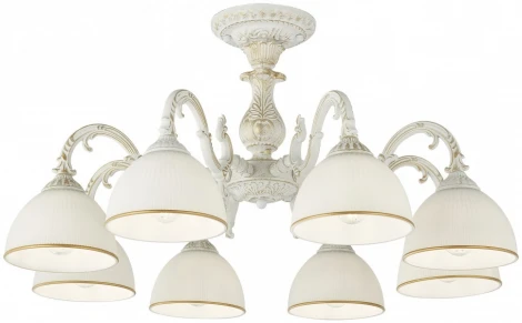 Потолочная люстра на штанге Arte Milano AM346410 346410/8 WT+G (220V)