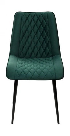 Стул Поль зеленый #19, велюр / черный каркас