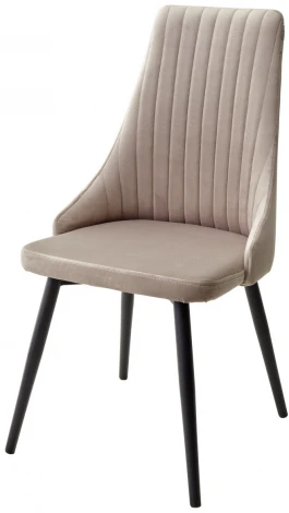 Стул Руссо Riviera 16 Бежевый, велюр / черный каркас