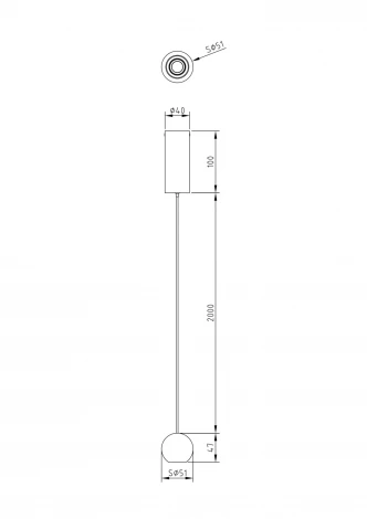 Подвесной светильник Maytoni Harmat P067PL-L5GF3K (LED, 220V, на проводе, шар)