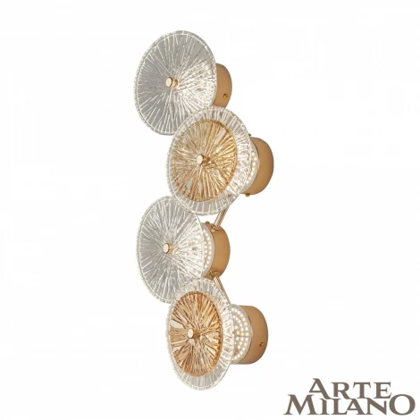 Настенный светильник Arte Milano 4.1252B.D250.H500.LED G (220V, круглые)