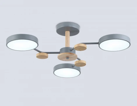 Потолочная люстра светодиодная на штанге с регулировкой цветовой температуры Ambrella COMFORT FL4856 (220V)