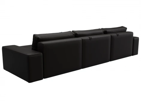 Диван угловой Лига-074 угол универсальный (ДСП/Пластик/Экокожа/Коричневый) Лига Диванов 129872