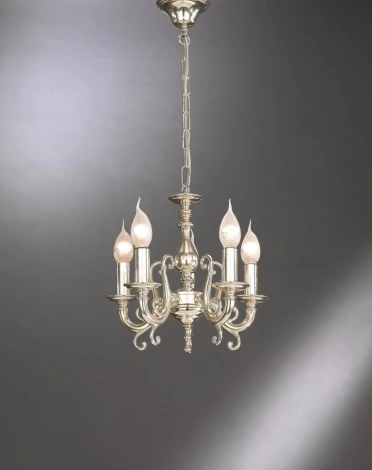 Подвесная люстра Nervilamp 936 936/5 (220V, на цепи, подсвечник, свеча)