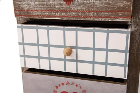 Тумба с 5 ящиками Secret De Maison CHRISTMAS 5 ( mod. HX16-011NS ) brown (коричневый) (дерево павловния, мдф)