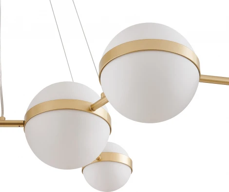 Подвесной светильник Favourite Asterismo 4448-8P (LED, 220V, на тросе, шарики, молекулы)