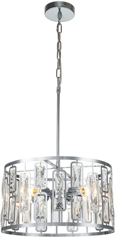 Подвесная люстра Escada Glow 2102/4S Chrome Е27*60W (220V, на цепи, круглые)