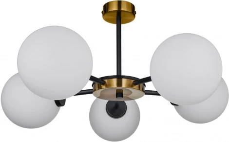 Потолочная люстра на штанге 33 Идеи CHN800S.05.17BL.PA-S01WH (220V, шарики)