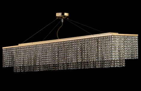 Подвесная люстра хрустальная Arti Lampadari Milano Milano E 1.5.120X30.502 G (220V, на тросе)