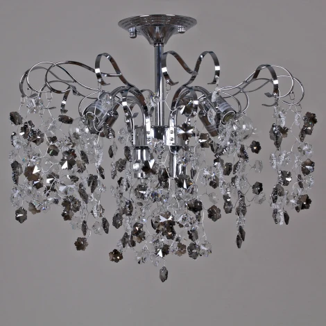 Потолочная люстра хрустальная на штанге Reluce 08285-0.4-06 CR (220V)