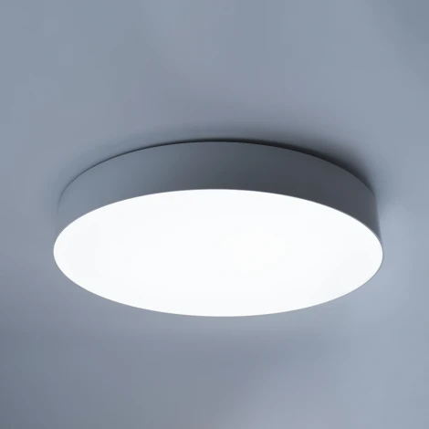 Светодиодный управляемый потолочная светильник круглый Feron AL6200 48071 “Simple matte” тарелка 165W 3000К-6500K белый (регулировка яркости, 220V, пульт управления, круглые)