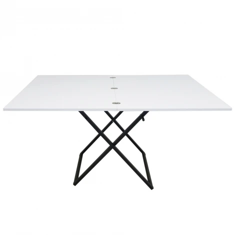 Стол-трансформер Манхэттен белый/черный Mebelik 009575
