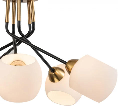 Потолочная люстра на штанге Escada Bond 2113/5P E27*40W Copper/Black (220V)