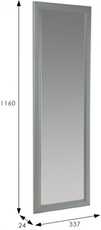 Зеркало настенное Селена серый 116 см х 33,7 см от фабрики Mebelik