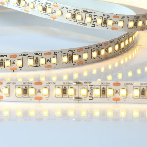 Светодиодная лента Uniel ULS-M14-2835-168LED/m-10mm-IP20-DC12V-14W/m-5M-3000K PROFI катушка в герметичной упаковке