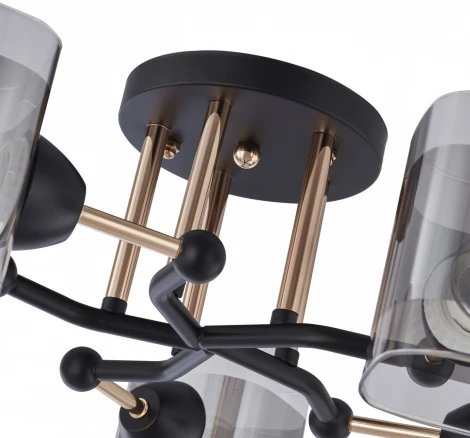 Потолочная люстра на штанге Arte Milano AMALFI 324308/3 BK+FG (220V)