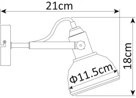 Бра Arte Lamp Martin A5213AP-1AB