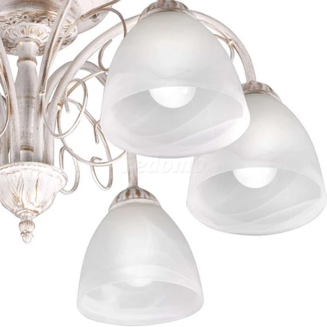 Люстра потолочная Day&Night, 6 плафонов, белый с золотом