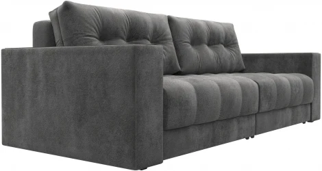 Диван прямой с декором Лига-049 НПБ Лига Диванов (Велюр) арт.128406