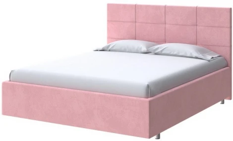 PROxSON Кровать Neo (Ткань: Велюр Casa Жемчужно-розовый) 80x200