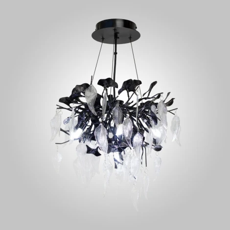 Подвесная люстра AM Group WOODSTAR WOODSTAR D400 BK (220V, на тросе, листья)