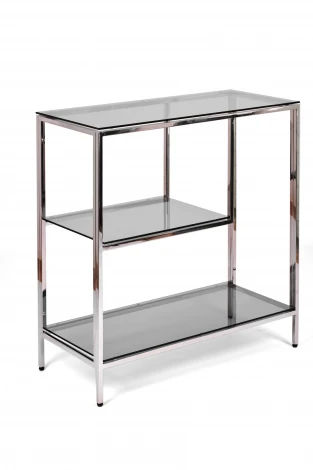 Консольный стол AllConsoles 2043-CS grey зеркальный хром