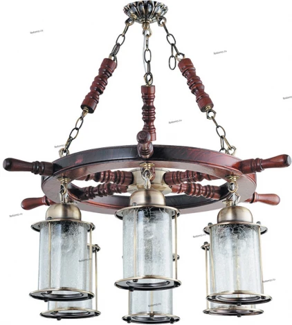 Подвесная люстра N-Light 828 828-06-52 красное дерево+бронза