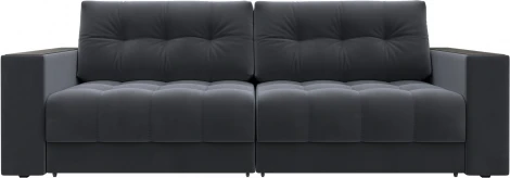 Диван прямой с декором Лига-049 НПБ Лига Диванов (Велюр) арт.128390