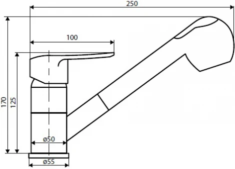 Смеситель Dorff Ultra D5000000 для кухонной мойки