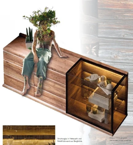 Комод M-City V-LOFT / LO FS22L / Wildnuss Geolt UW / 229 cm