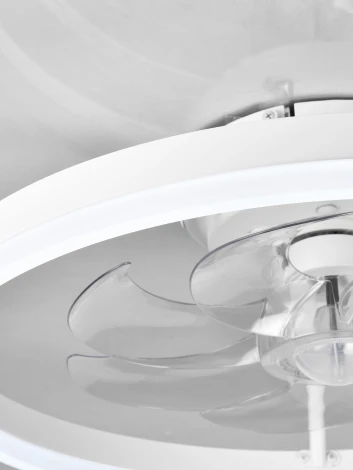 Потолочная люстра светодиодная с вентилятором Natali Kovaltseva Ledfan LED LAMPS 81489 (регулировка яркости, 220V, пульт управления, управление смартфоном)